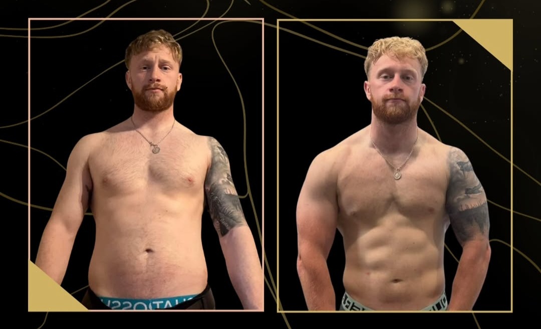 Client 2 before and after transformation